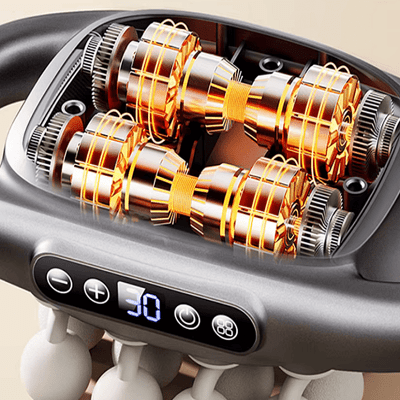 Appareil massage - High - FrequencyBodyMassage™ - Gris 8 têtes - Accessoire Relax Azy