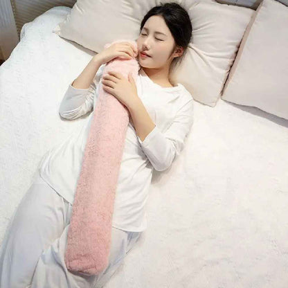 bouillotte-rose-longue-peluche-confortable