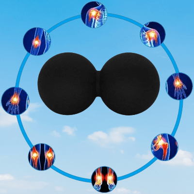 Boule de Massage - PeanutMassageBall™ - Noir - Accessoire Relax Azy